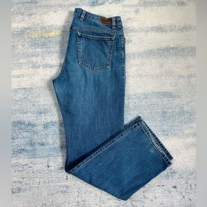 Eddie Bauer Jeans Women’s Size 14 Blue Straight Leg 100% Cotton Pants